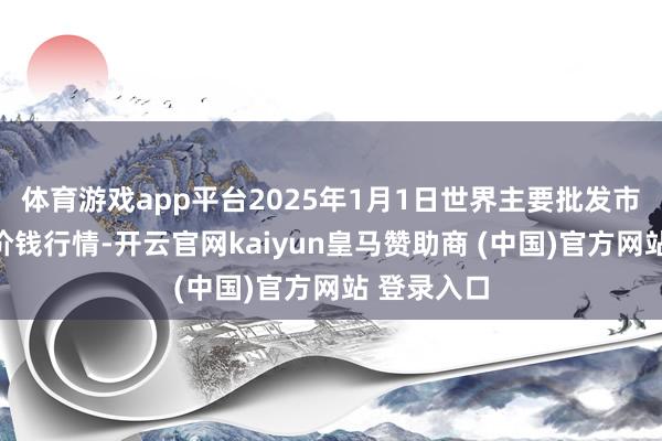体育游戏app平台2025年1月1日世界主要批发市集葵花油价钱行情-开云官网kaiyun皇马赞助商 (中国)官方网站 登录入口