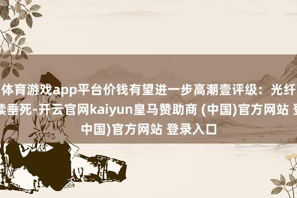 体育游戏app平台价钱有望进一步高潮壹评级:光纤供需捏续垂死-开云官网kaiyun皇马赞助商 (中国)官方网站 登录入口