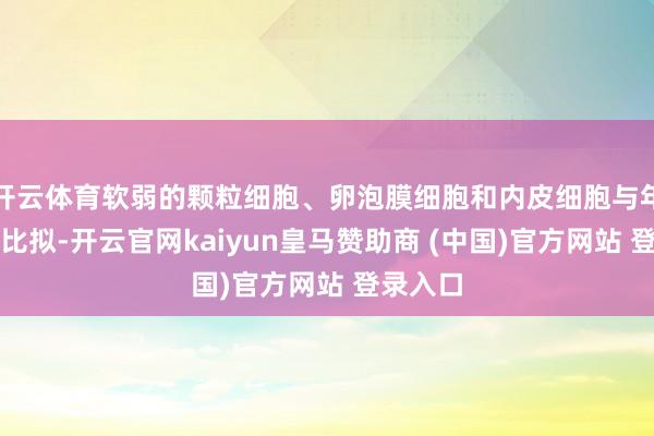开云体育软弱的颗粒细胞、卵泡膜细胞和内皮细胞与年青细胞比拟-开云官网kaiyun皇马赞助商 (中国)官方网站 登录入口