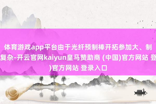 体育游戏app平台　　由于光纤预制棒开拓参加大、制造工艺复杂-开云官网kaiyun皇马赞助商 (中国)官方网站 登录入口